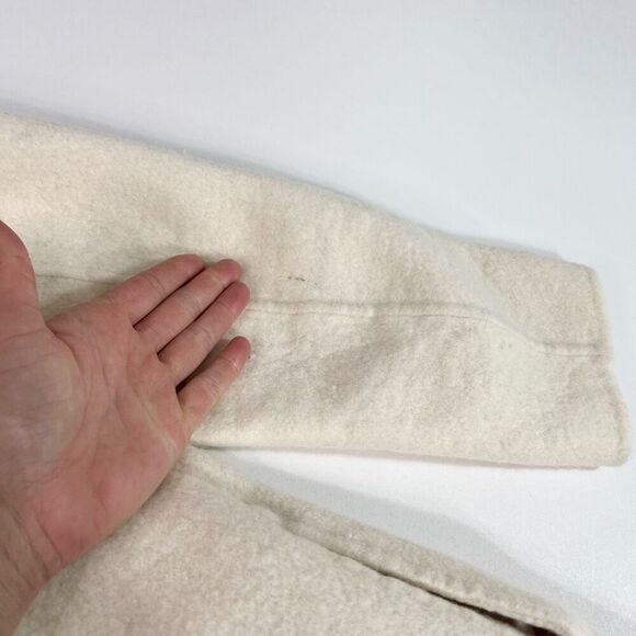 Theory Jacket Womens Medium EasyTown Coat Doubleface Wool Easter Lily Cashmere - Picture 8 of 11